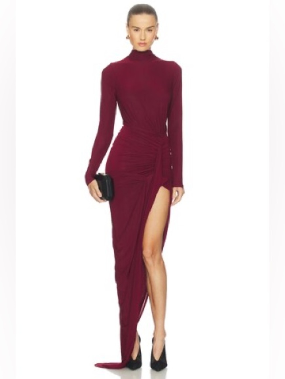 Ronny Kobo Sera Dress in Port